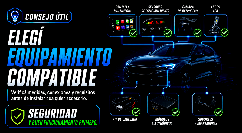 Consejo sobre equipamiento compatible